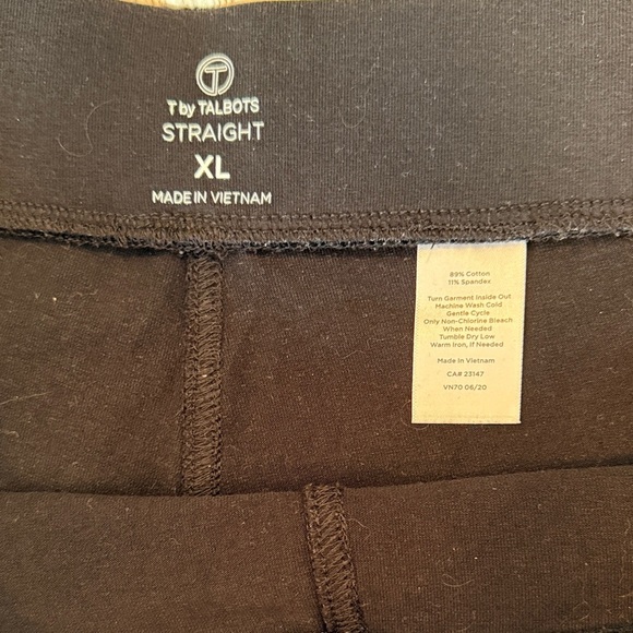 NWOT T by Talbots Black Leggings SZ XL - Picture 2 of 12